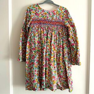 Mini Boden Woven Smocked Dress - Girls Size 4-5